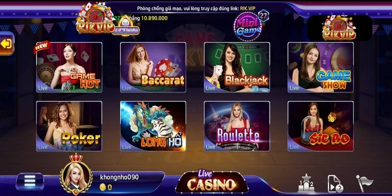 CASINO RIKVIP Cách tham gia chơi tại sảnh casino Rikvip rất dễ dàng.